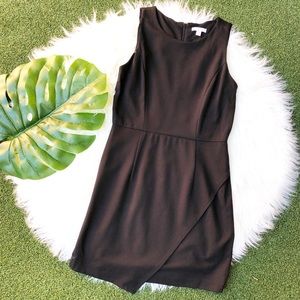 NYC Cross Bottom Black mini dress